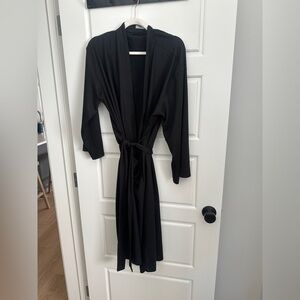 Knix Black Waffle Robe